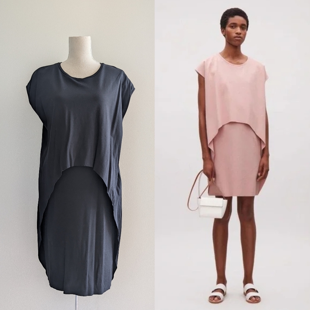 Like New COS Black High-Low Dress